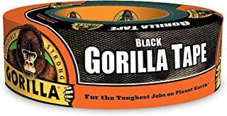 Gorilla Tape Black, Heavy Duty and Double Thick. Ideal for Indoor and Outdoor use and Made to Stick to Rough, Uneven, Unforgiving Surfaces like Wood, Stone, Stucco, Plaster, Brick and More Cheap