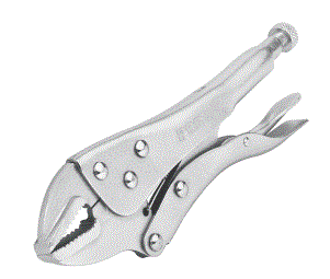 Pretul Curved Jaw Locking Pliers for Tightening, Clasping, Twisting and Turning. Made with heat-treated alloy steel and Nickel-plated finish for increased corrosion resistance. Ideal for welders, mechanics and carpenters Sale