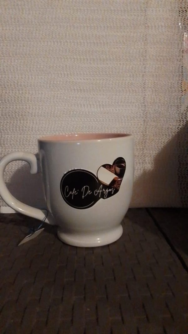 Cafe De Argos Coffee Cup - Beautifully designed with an elegant and luxurious touch, making it a wonderful addition to your table and coffee bar. Enjoy your morning coffee or tea time with the pretty ceramic mug, to start a beautiful new day - ADCC001 Cheap