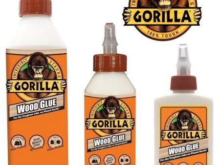 Gorilla Wood Glue, Stronger, Faster Wood Glue with Shorter Clamp Time. Ideal for Building, Carpentry or Hobby Projects Using Any Type of Wood For Cheap