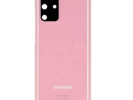 For Samsung Galaxy S20 Plus Rear Battery Cover Including Lens with Adhesive (Cloud Pink) Online Sale