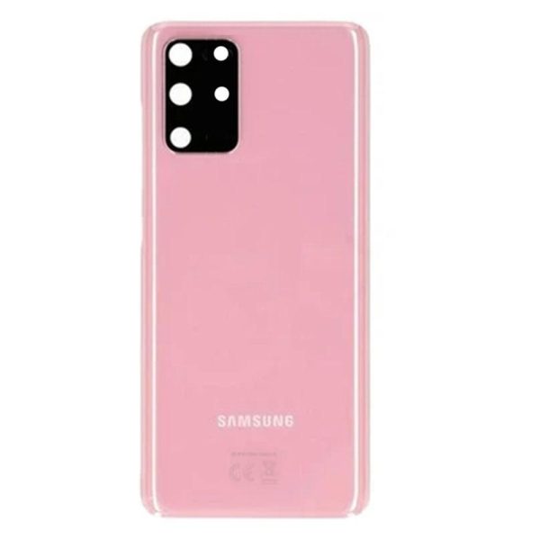 For Samsung Galaxy S20 Plus Rear Battery Cover Including Lens with Adhesive (Cloud Pink) Online Sale