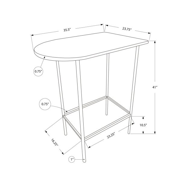 Monarch Table de salle à manger de hauteur bar avec base tréteau I 2335 Online Hot Sale