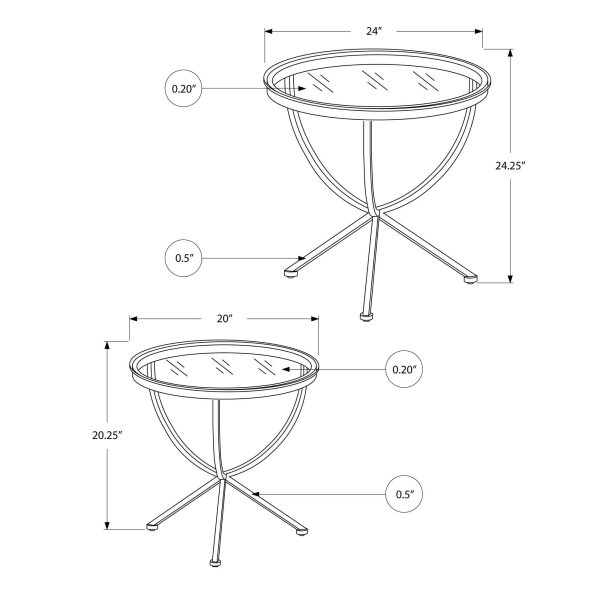 Monarch Tables gigogne I 3322 For Sale